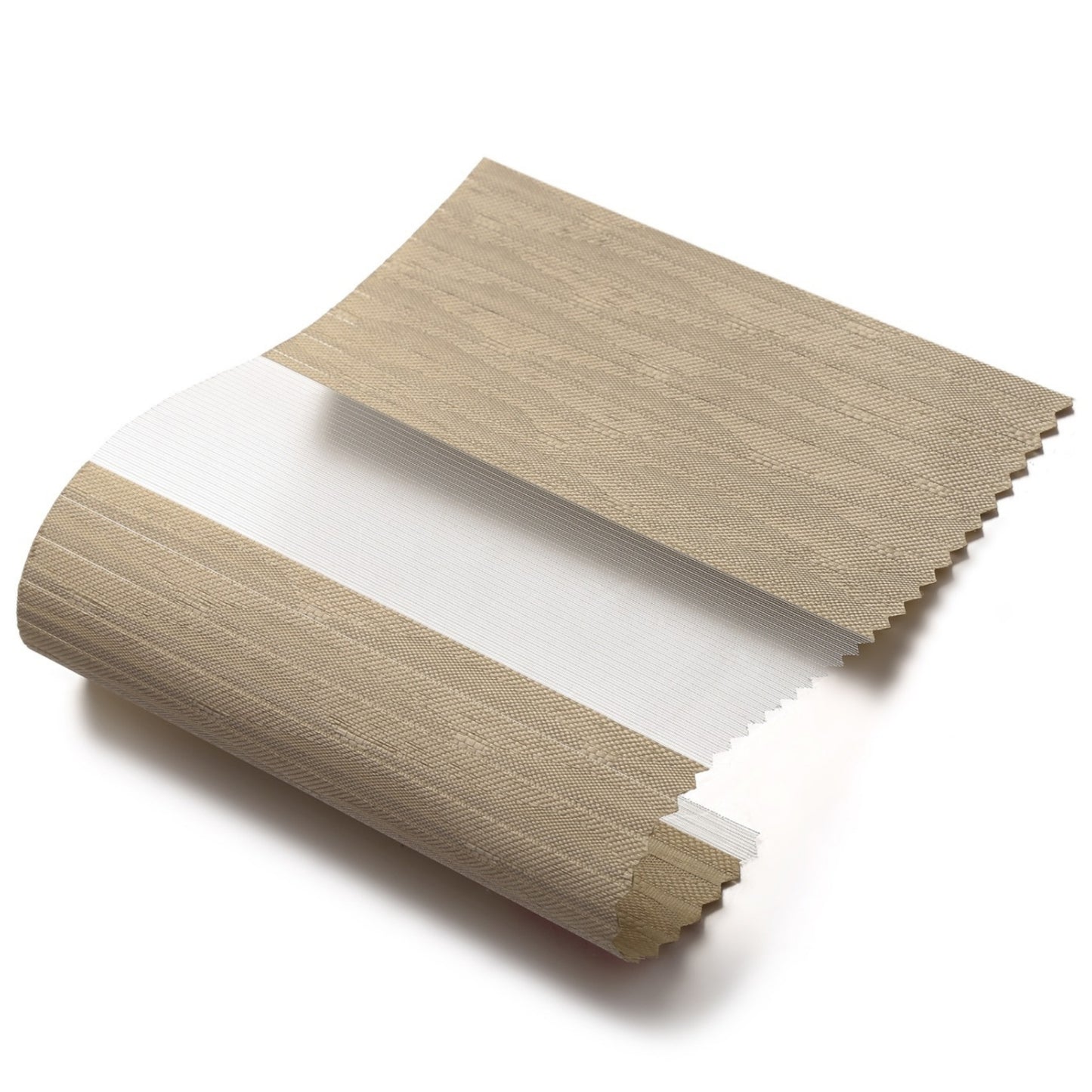 Beige natural duo rolgordijn - lichtdoorlatend - DE14-003