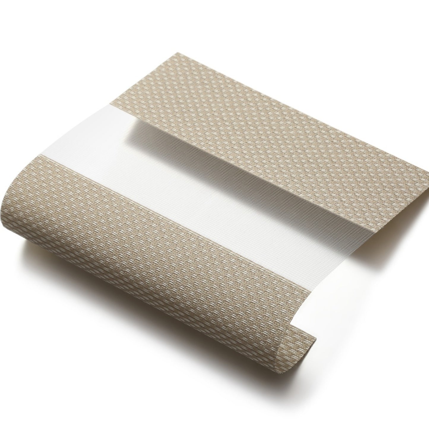Beige patterned duo rolgordijn - lichtdoorlatend - DE15-002