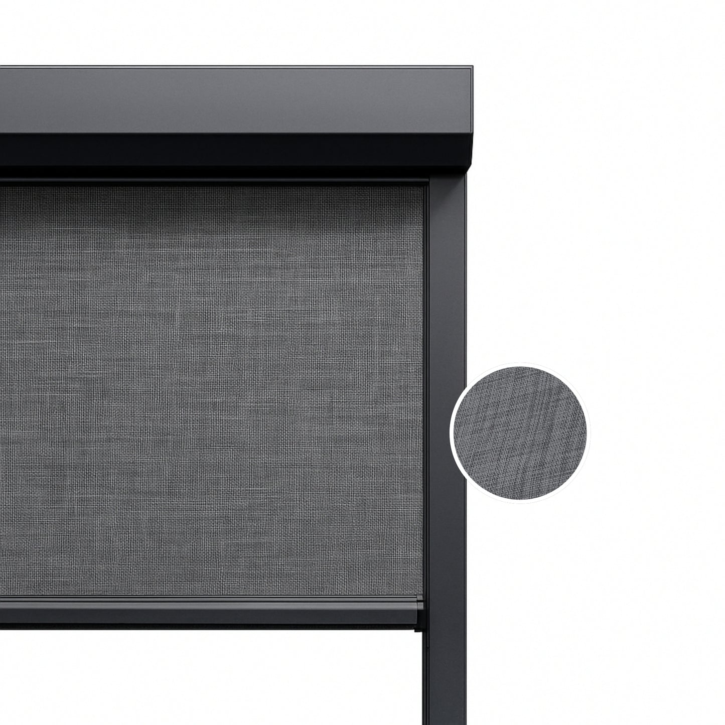 Granite Grey ritsscreen op maat – buitenzonwering – MS25-003