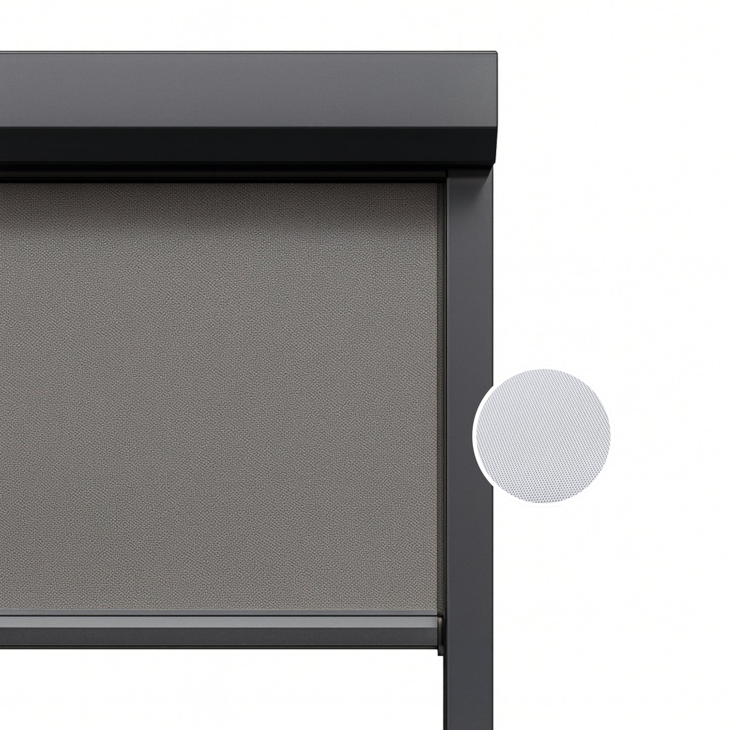 Cool Grey ritsscreen op maat – buitenzonwering – MS9-003