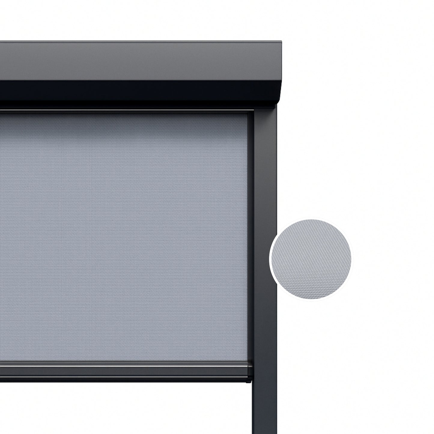 Cool Grey ritsscreen op maat – buitenzonwering – MS10-004