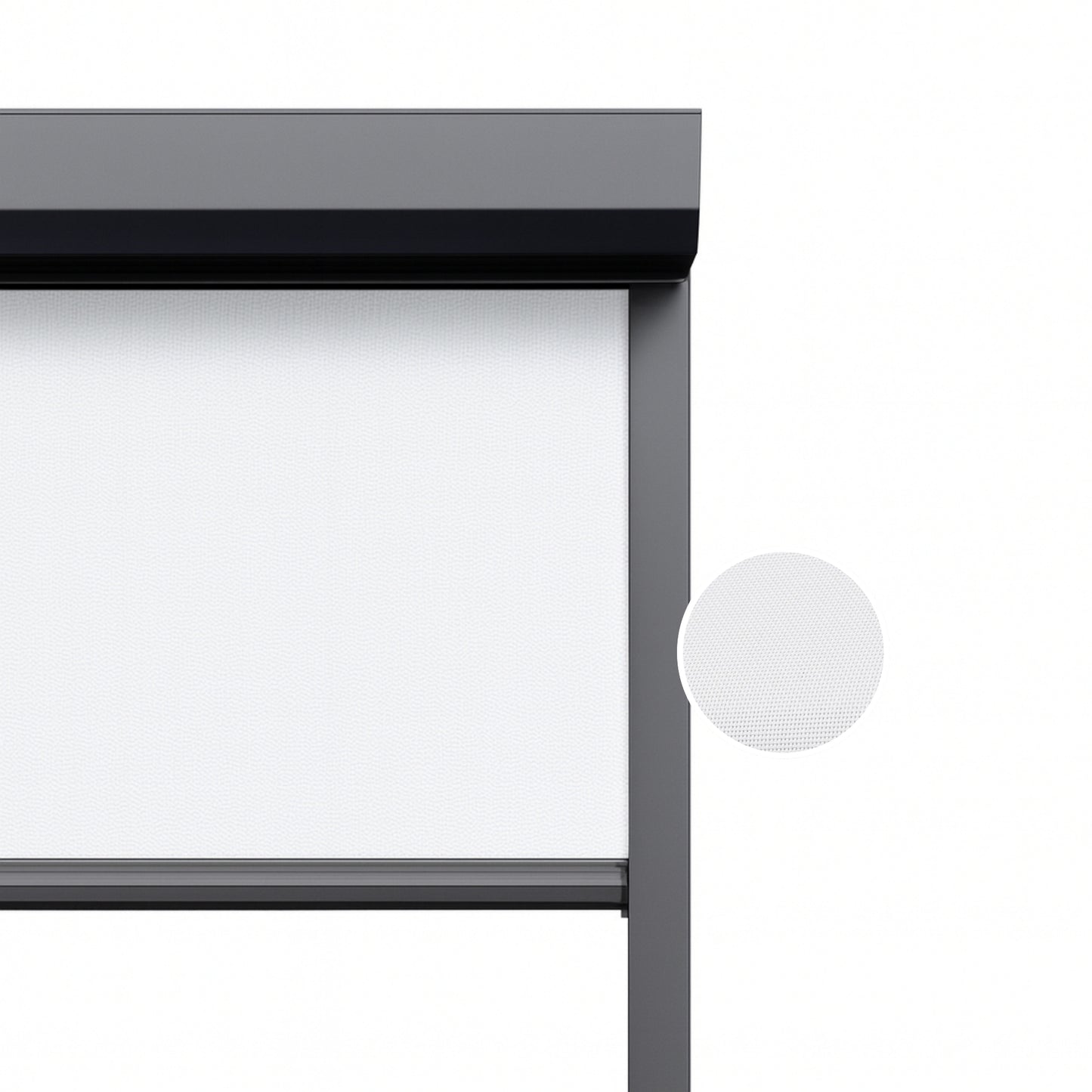 Crystal White ritsscreen op maat – buitenzonwering – MS7-001