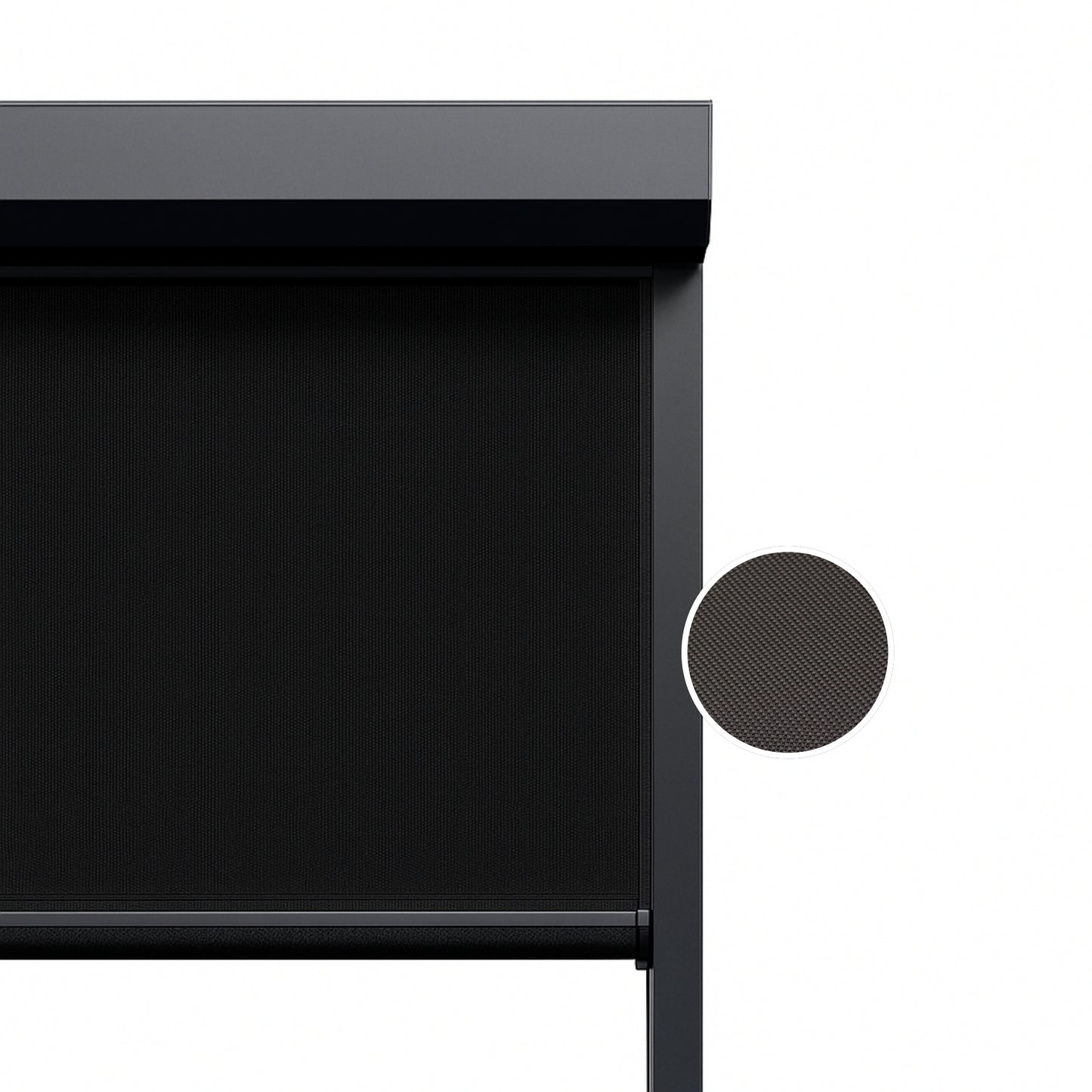 Deep Black ritsscreen op maat - buitenzonwering - MS11-005