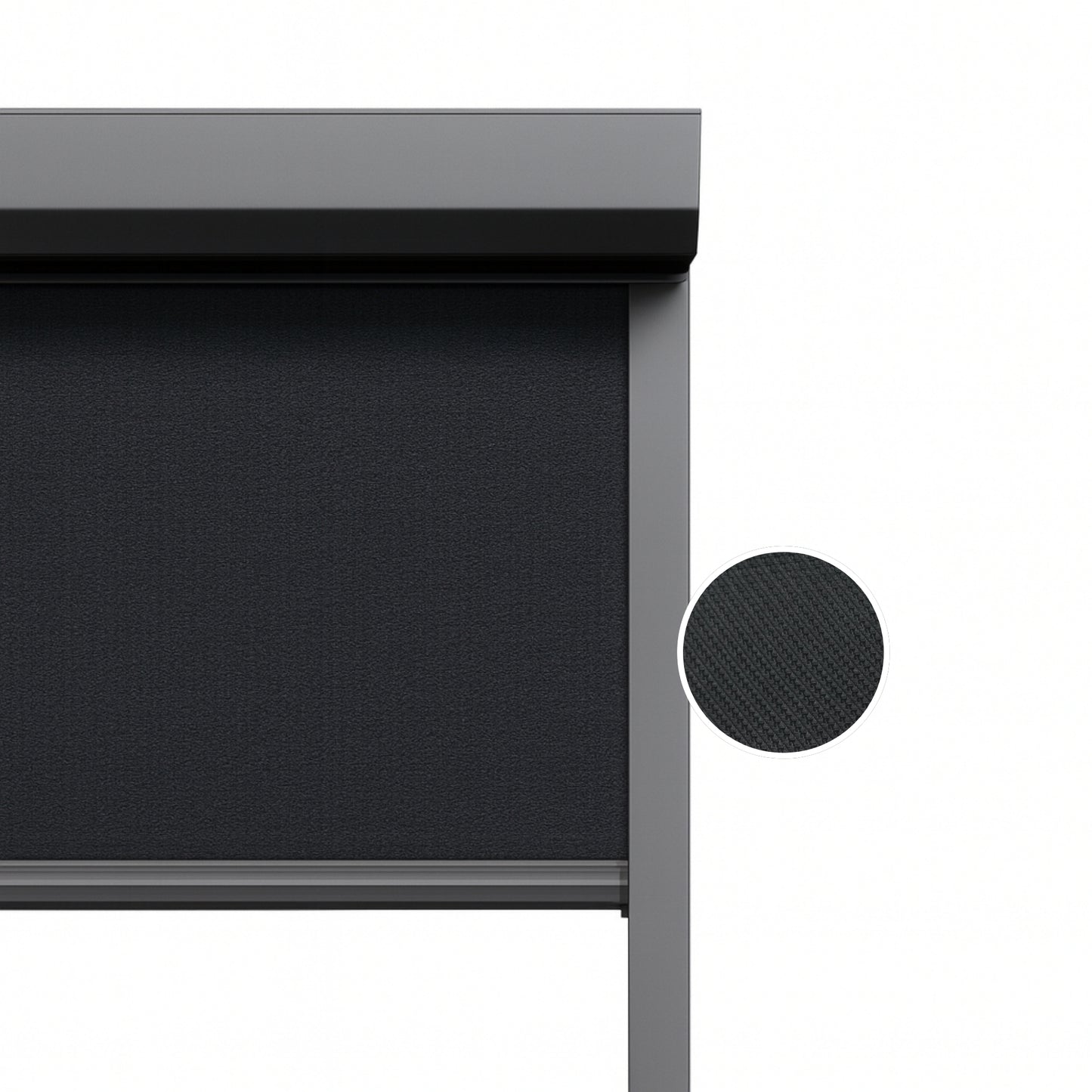 Elegant Black ritsscreen op maat – buitenzonwering – MS26-007