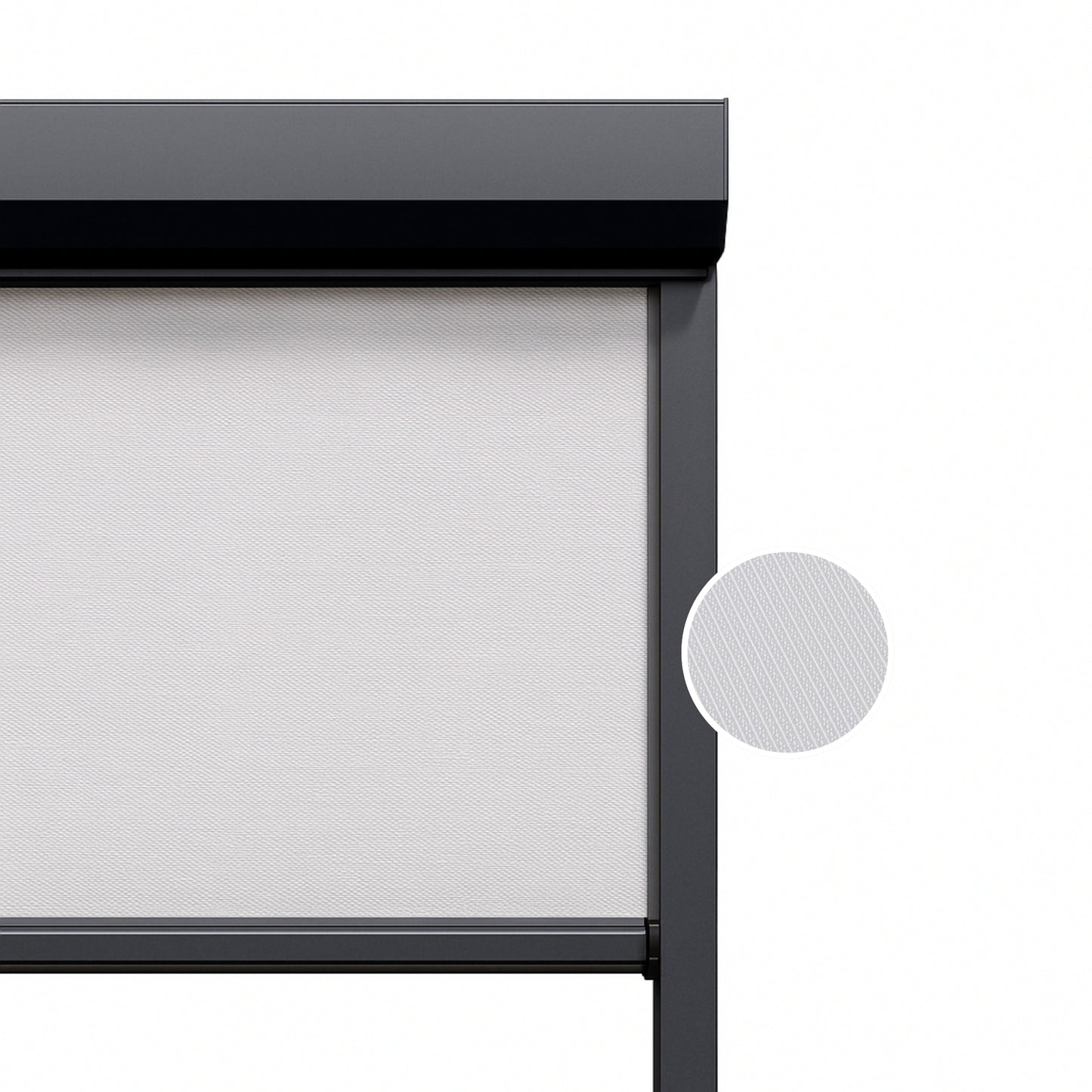 Light Pearl ritsscreen op maat - buitenzonwering - MS16-004