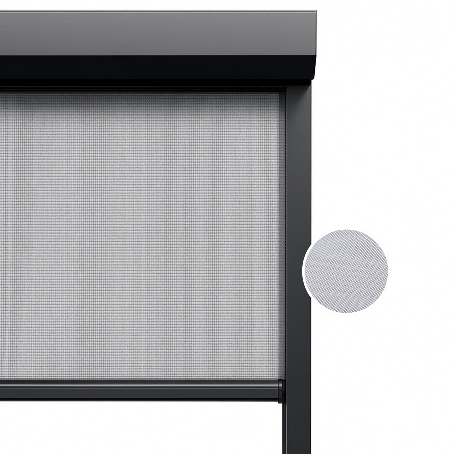 Stone Grey ritsscreen op maat - buitenzonwering - MS21-002