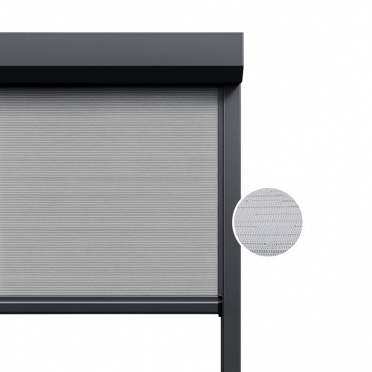 Cool Silver ritsscreen op maat - buitenzonwering - MS20-003