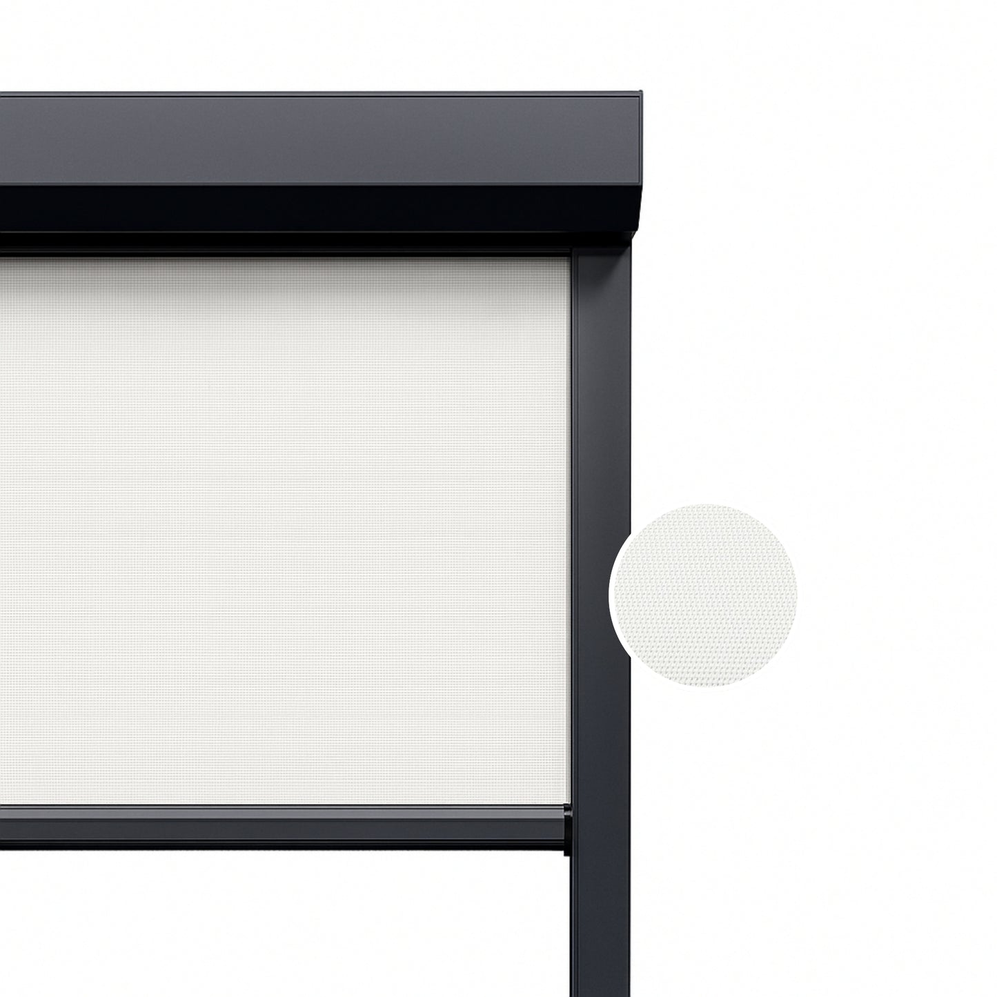 Ice White ritsscreen op maat – buitenzonwering – MS22-002