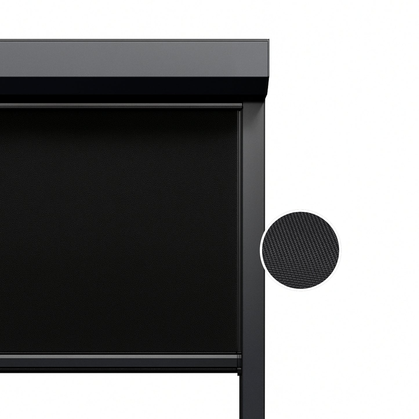 Jet Black ritsscreen op maat – buitenzonwering – MS10-006