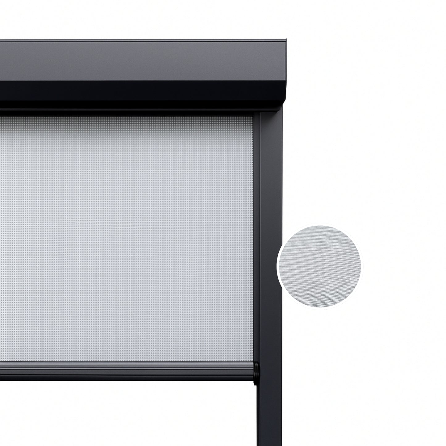 Urban Grey ritsscreen op maat – buitenzonwering – MS22-004