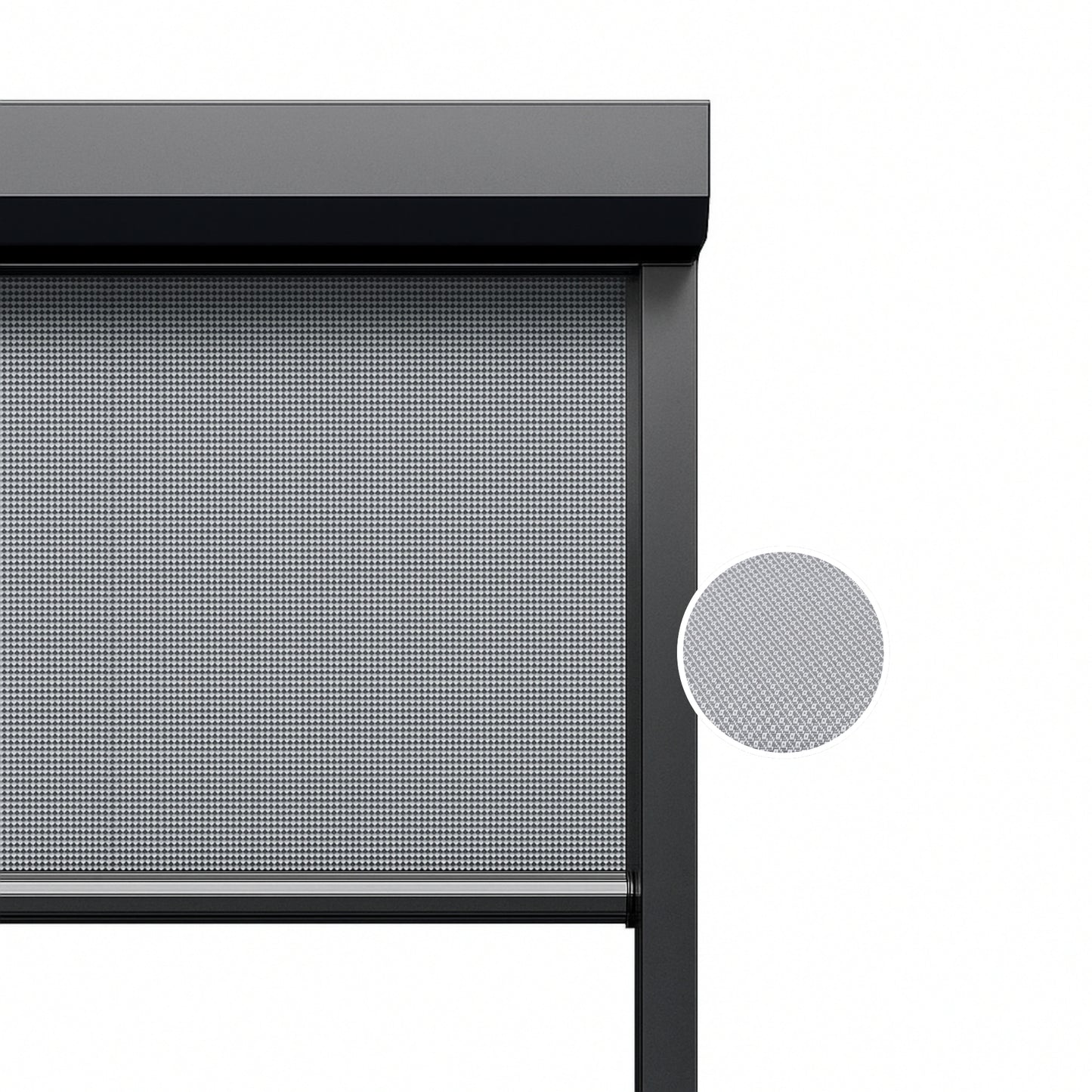 Steel Diamond ritsscreen op maat – buitenzonwering – MS26-003