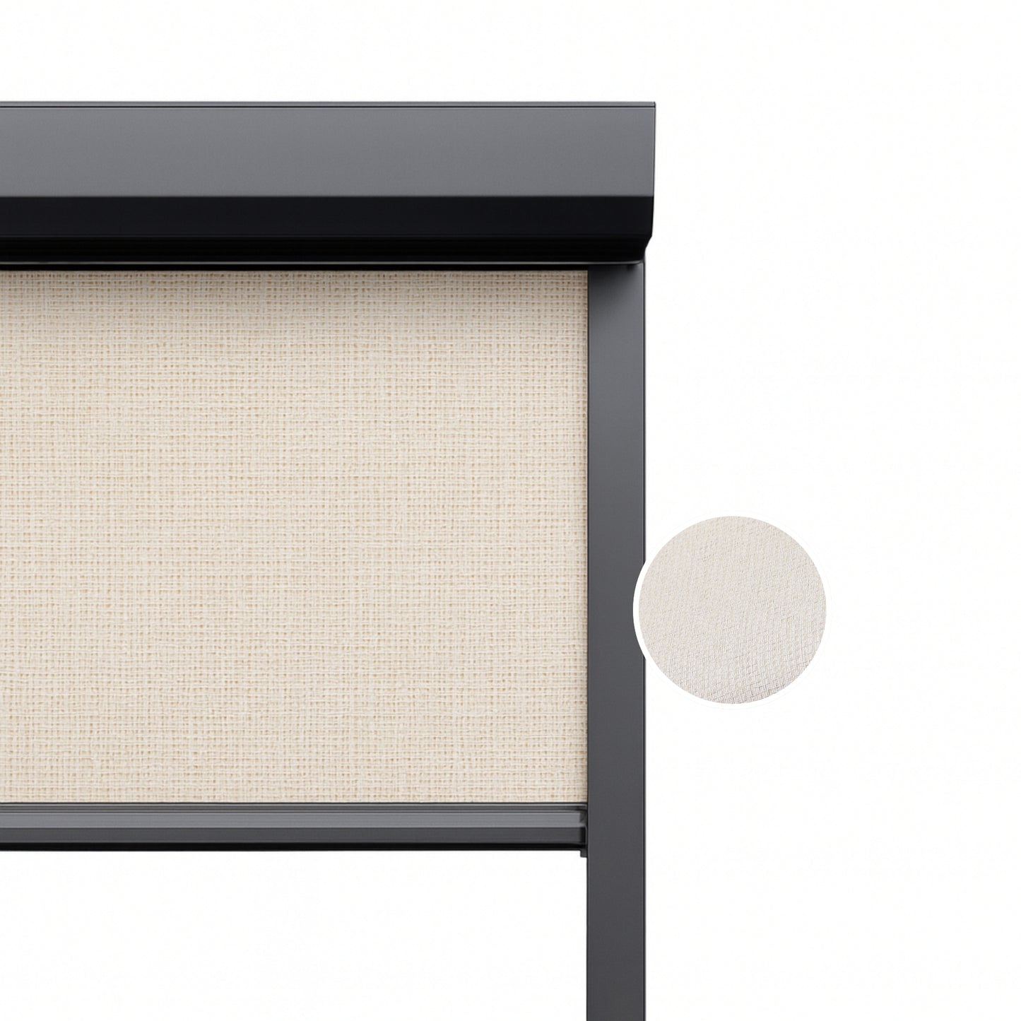 Natural Linen ritsscreen op maat – buitenzonwering – MS18-002