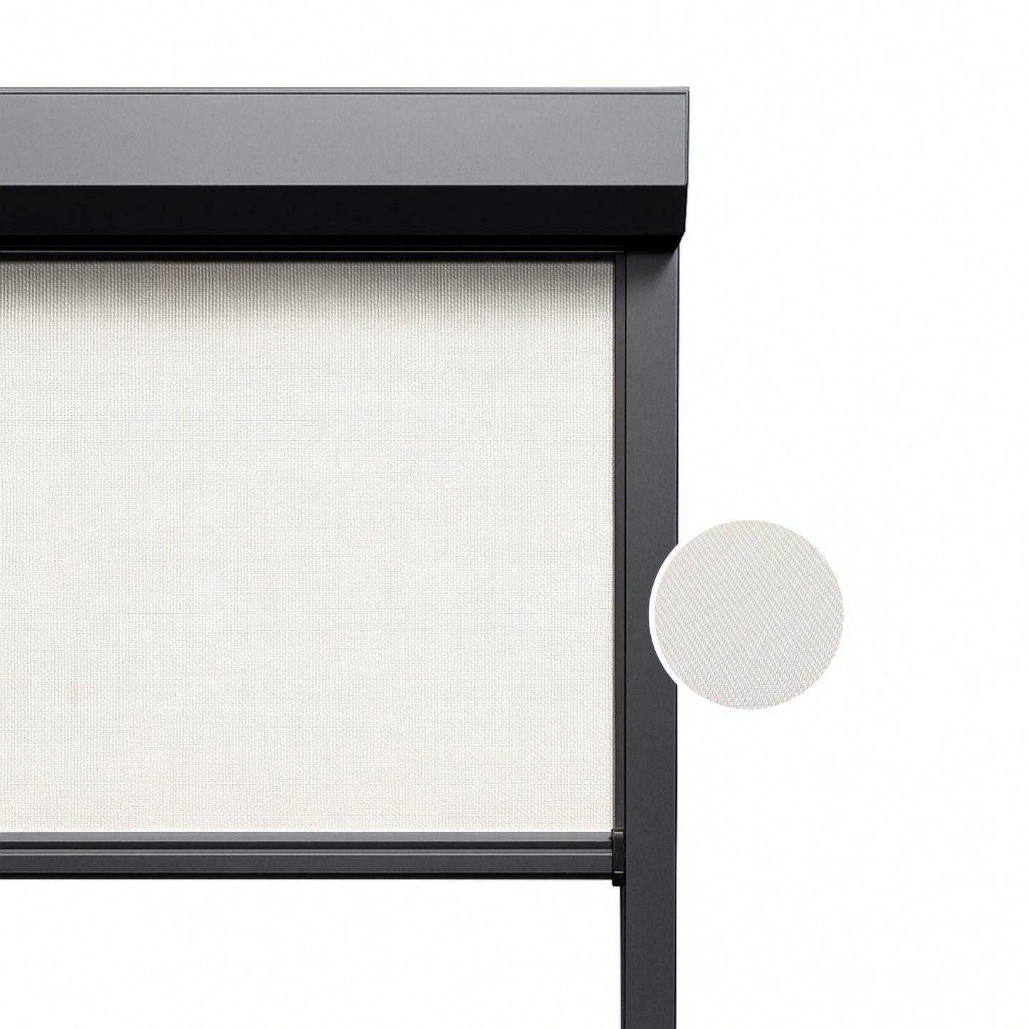 Ivory Sand ritsscreen op maat – buitenzonwering – MS10-002