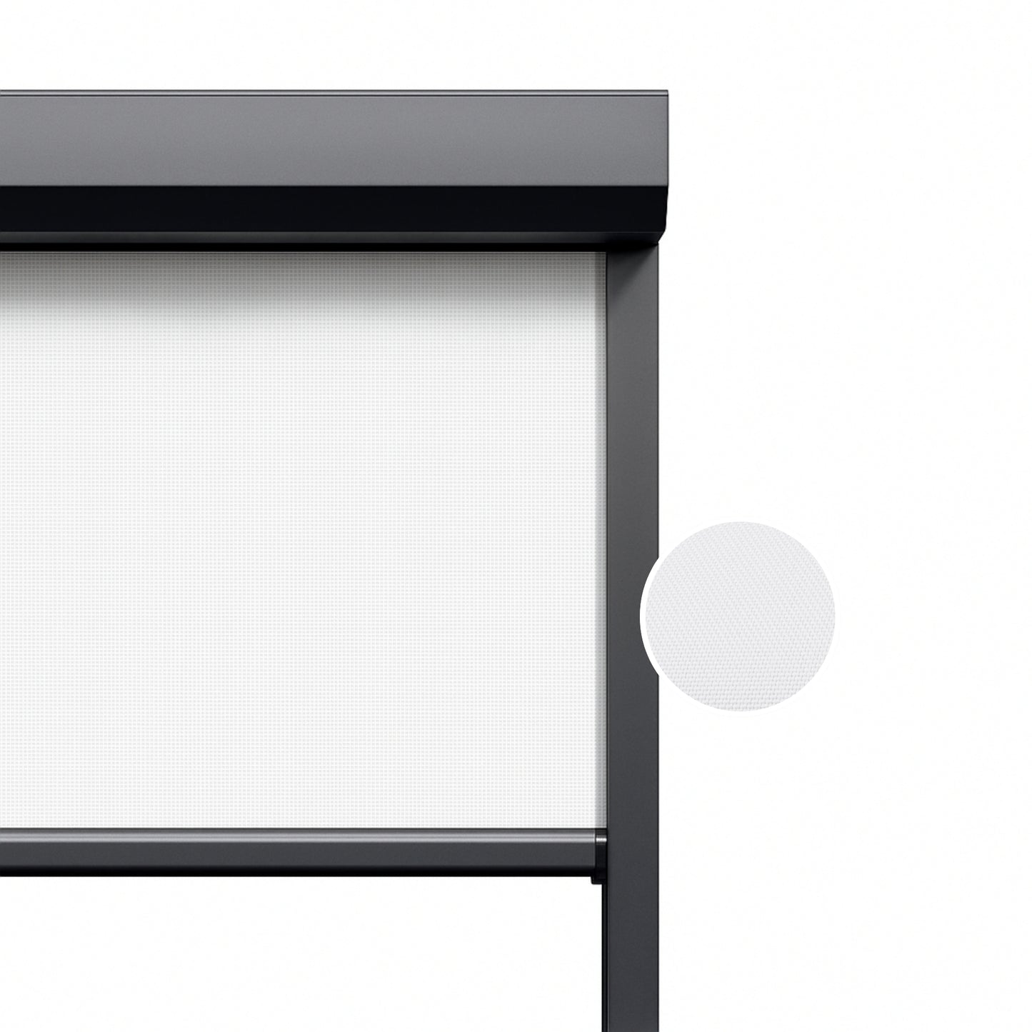 Polar Grey ritsscreen op maat – buitenzonwering – MS10-001