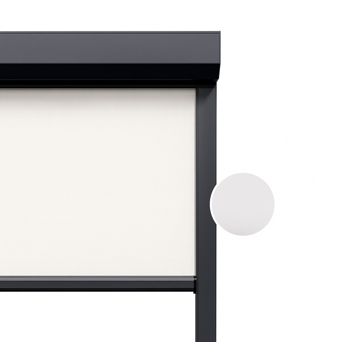 Polar White ritsscreen op maat – buitenzonwering – MS21-001