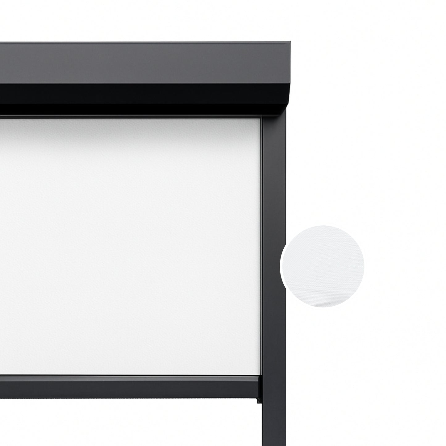 Pure White ritsscreen op maat – buitenzonwering – MS2-001