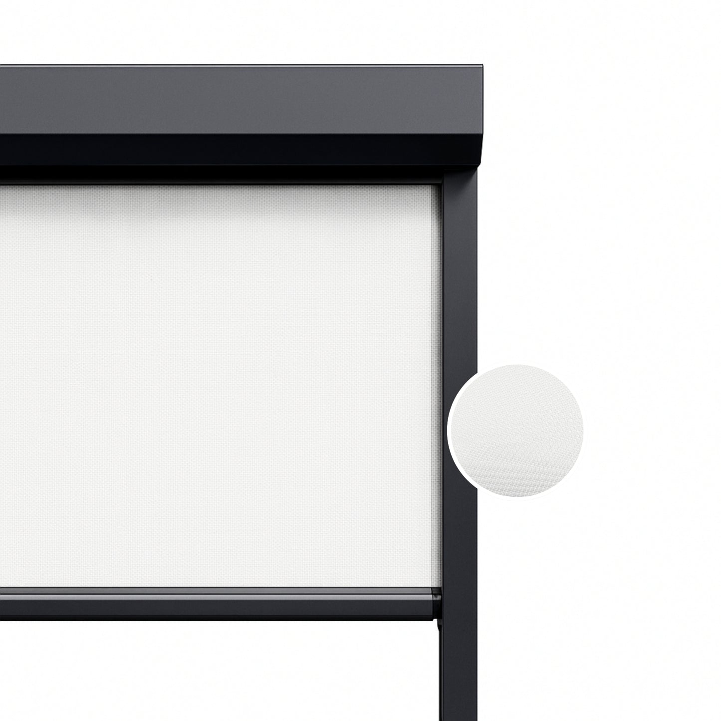 Pure White ritsscreen op maat – buitenzonwering – MS23-001