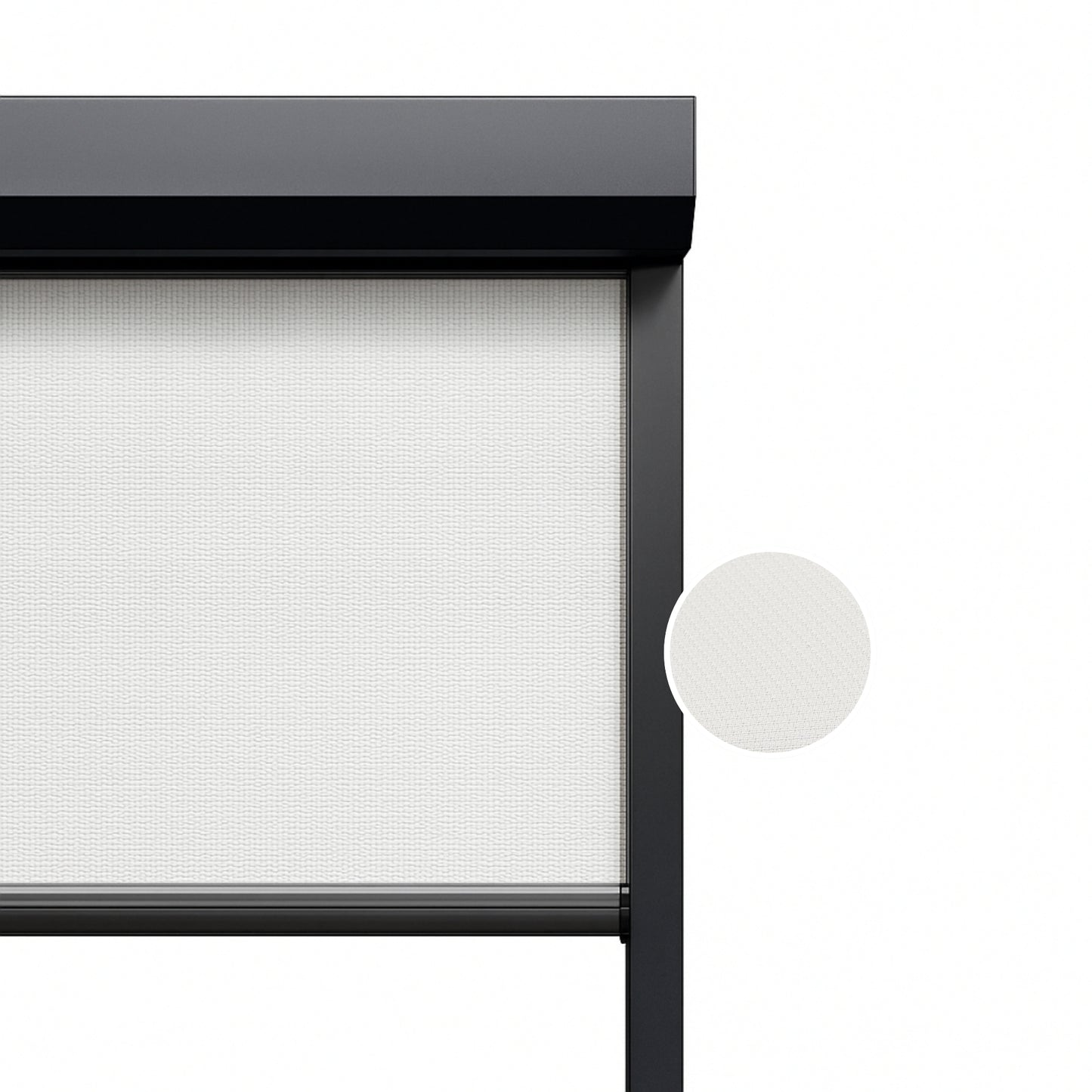 Crystal White ritsscreen op maat – buitenzonwering – MS26-001