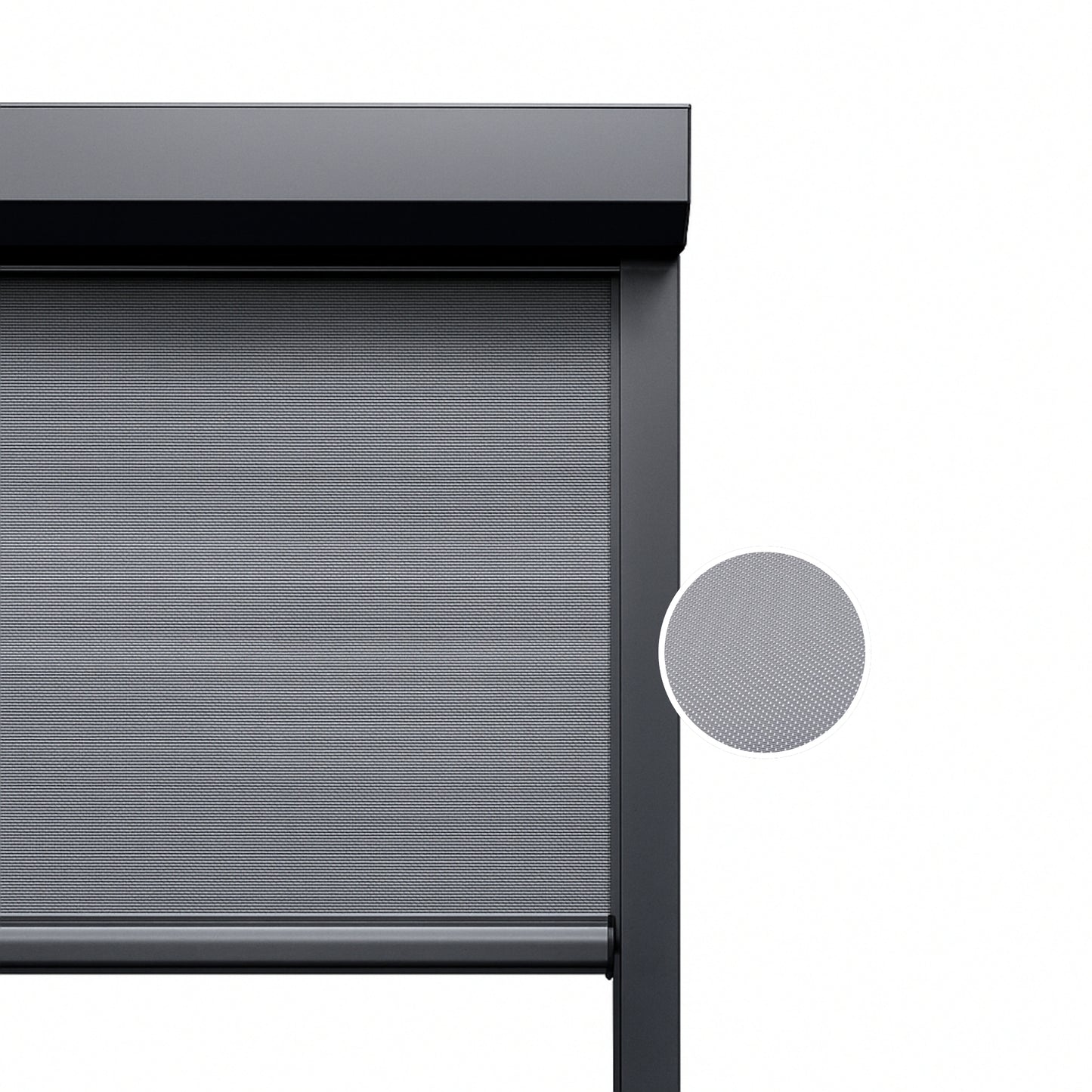 Cool Grey ritsscreen op maat - buitenzonwering - MS14-003