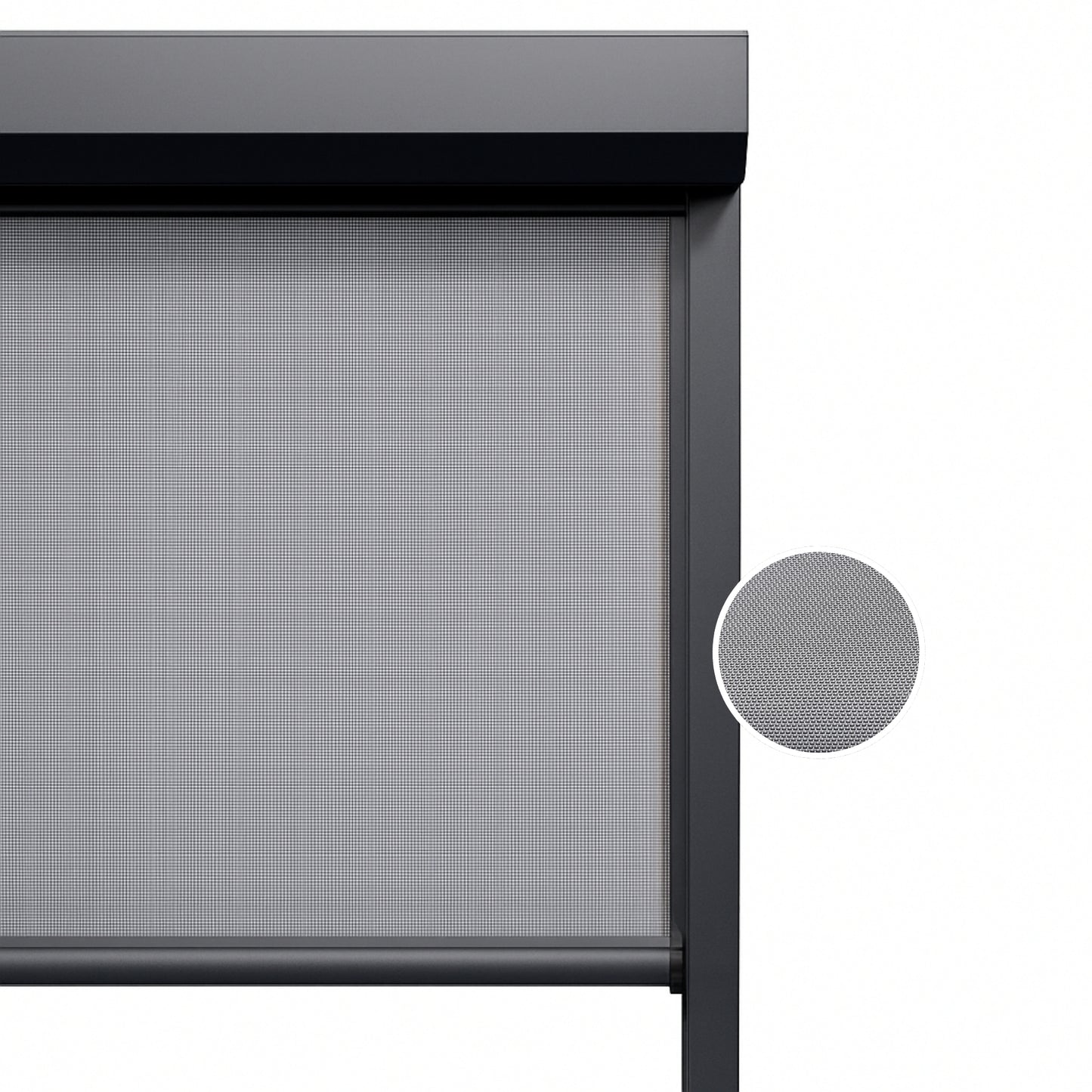 Silver Grey ritsscreen op maat - buitenzonwering - MS21-003