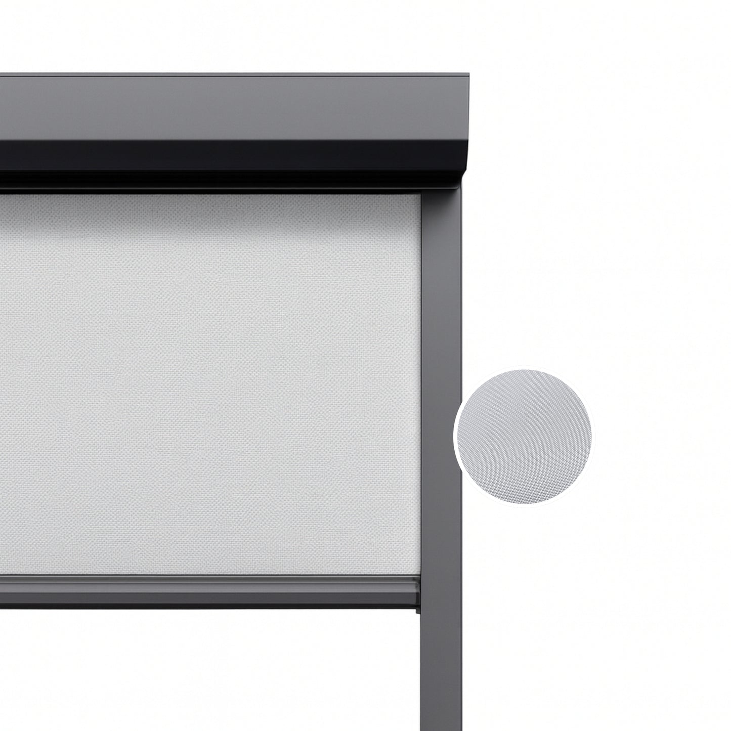 Silver Grey ritsscreen op maat – buitenzonwering – MS19-003