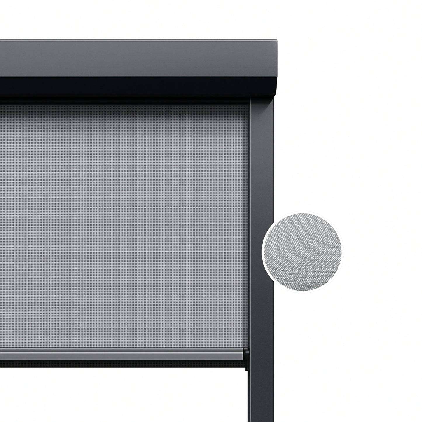 Silver Mist ritsscreen op maat – buitenzonwering – MS23-003