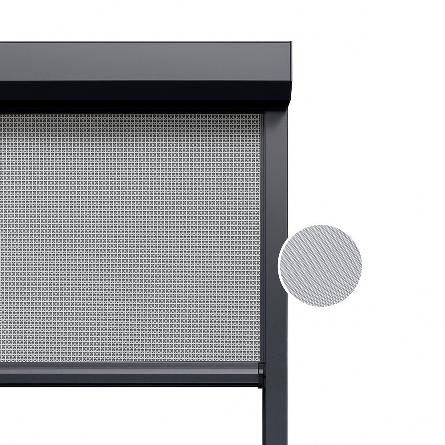 Silver Mist ritsscreen op maat - buitenzonwering - MS12-003