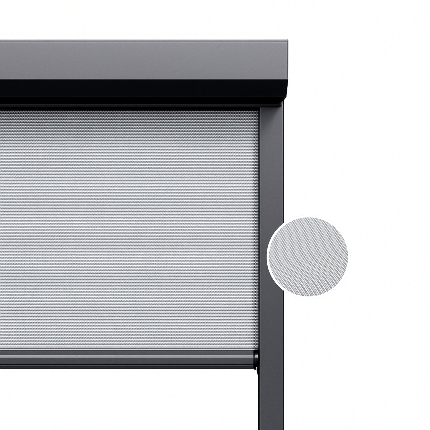 Silver Mist ritsscreen op maat – buitenzonwering – MS10-003