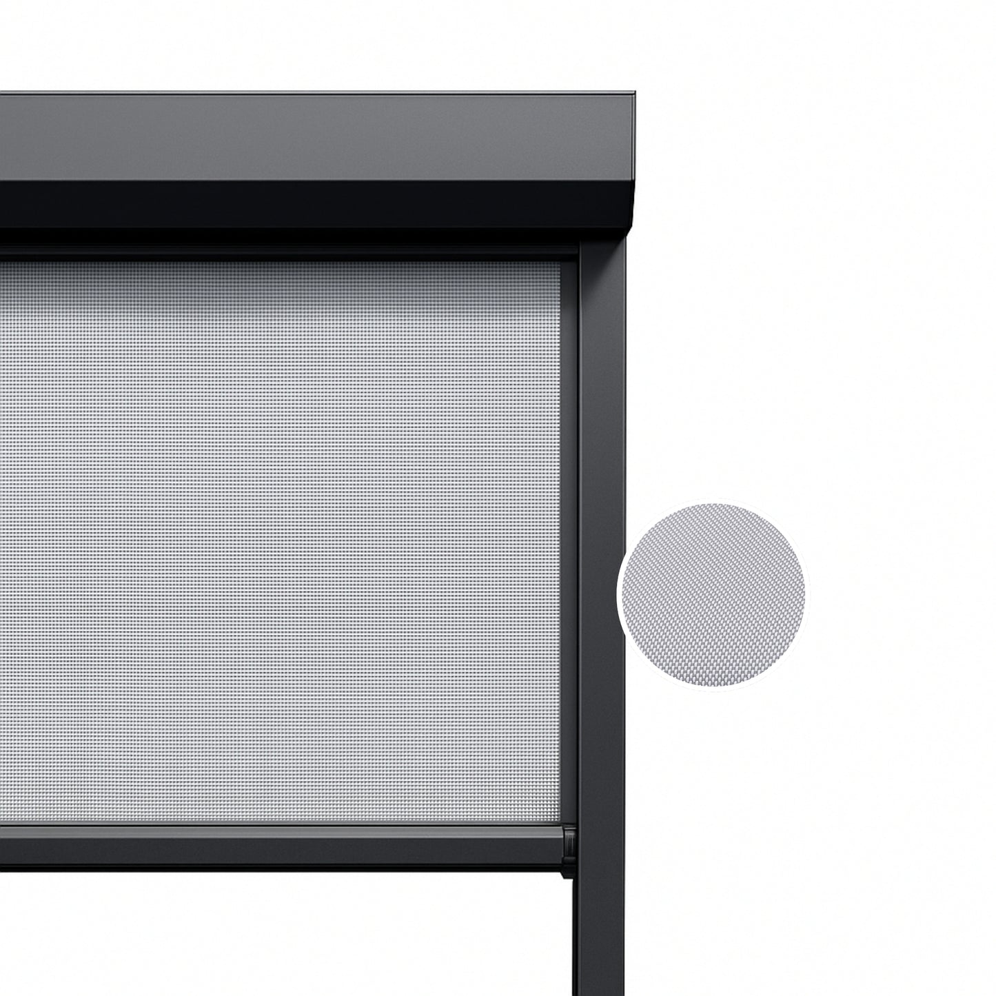 Ash Grey ritsscreen op maat – buitenzonwering – MS11-003
