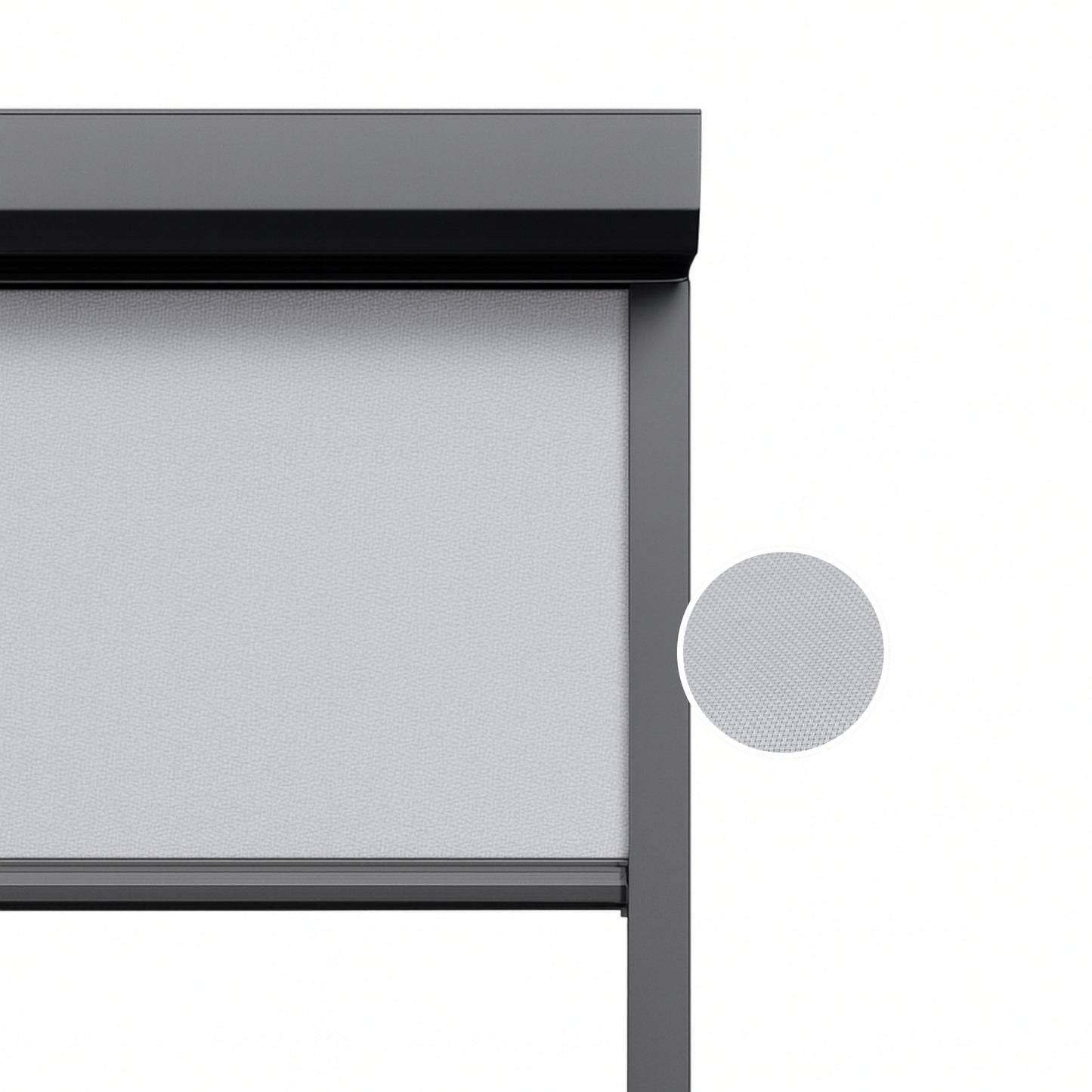 Soft Grey ritsscreen op maat – buitenzonwering – MS15-006
