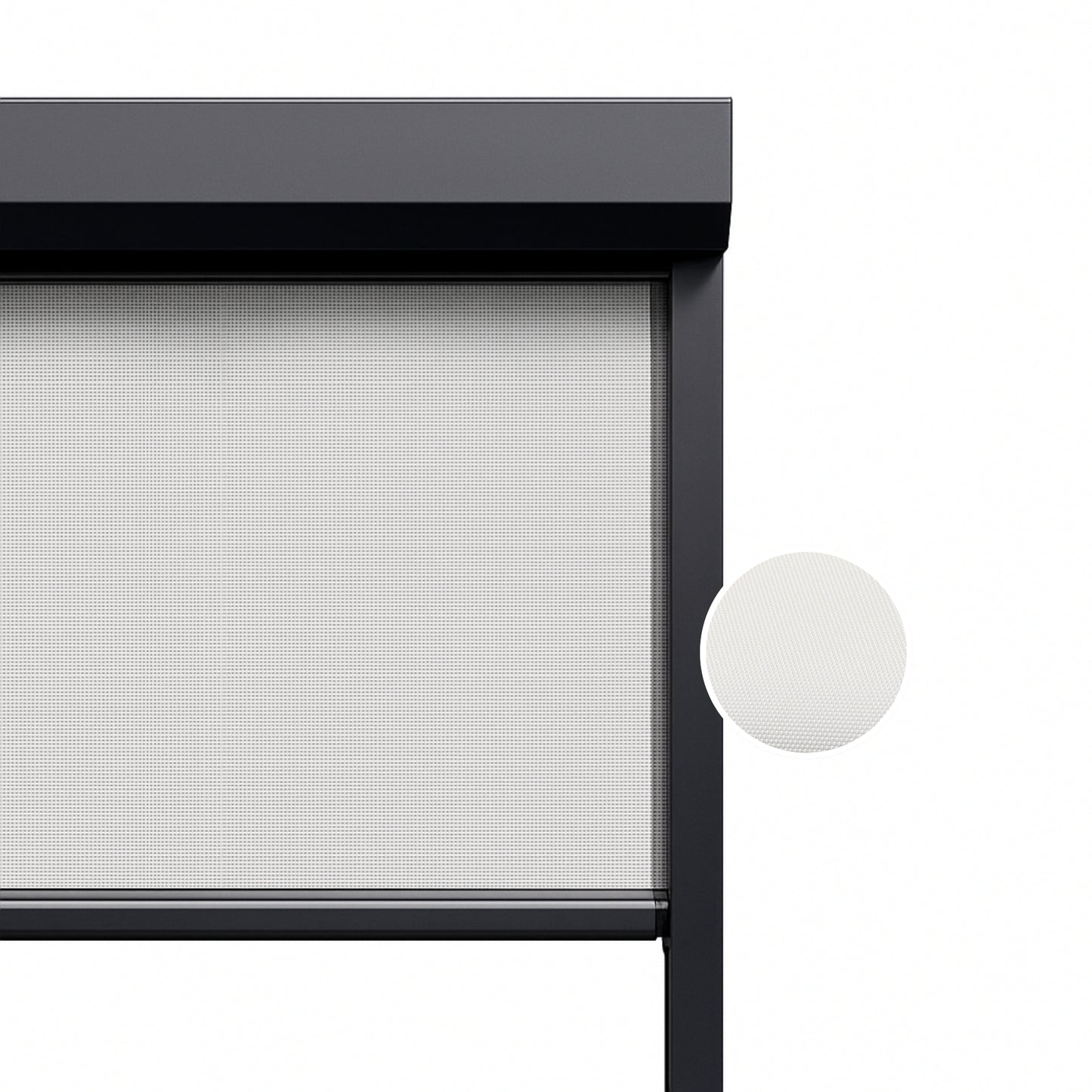 Ivory White ritsscreen op maat – buitenzonwering – MS9-002
