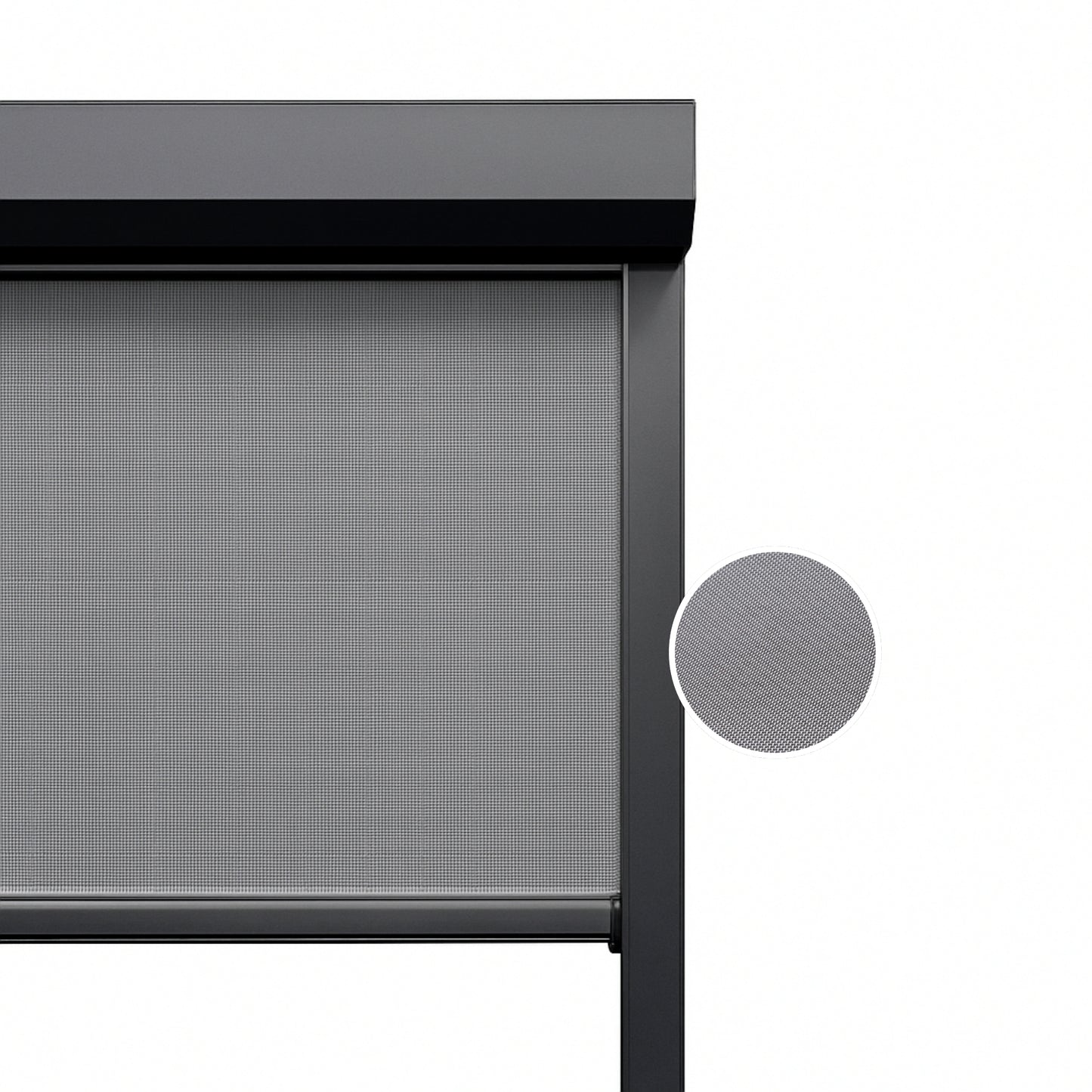 Iron Grey ritsscreen op maat – buitenzonwering – MS19-005
