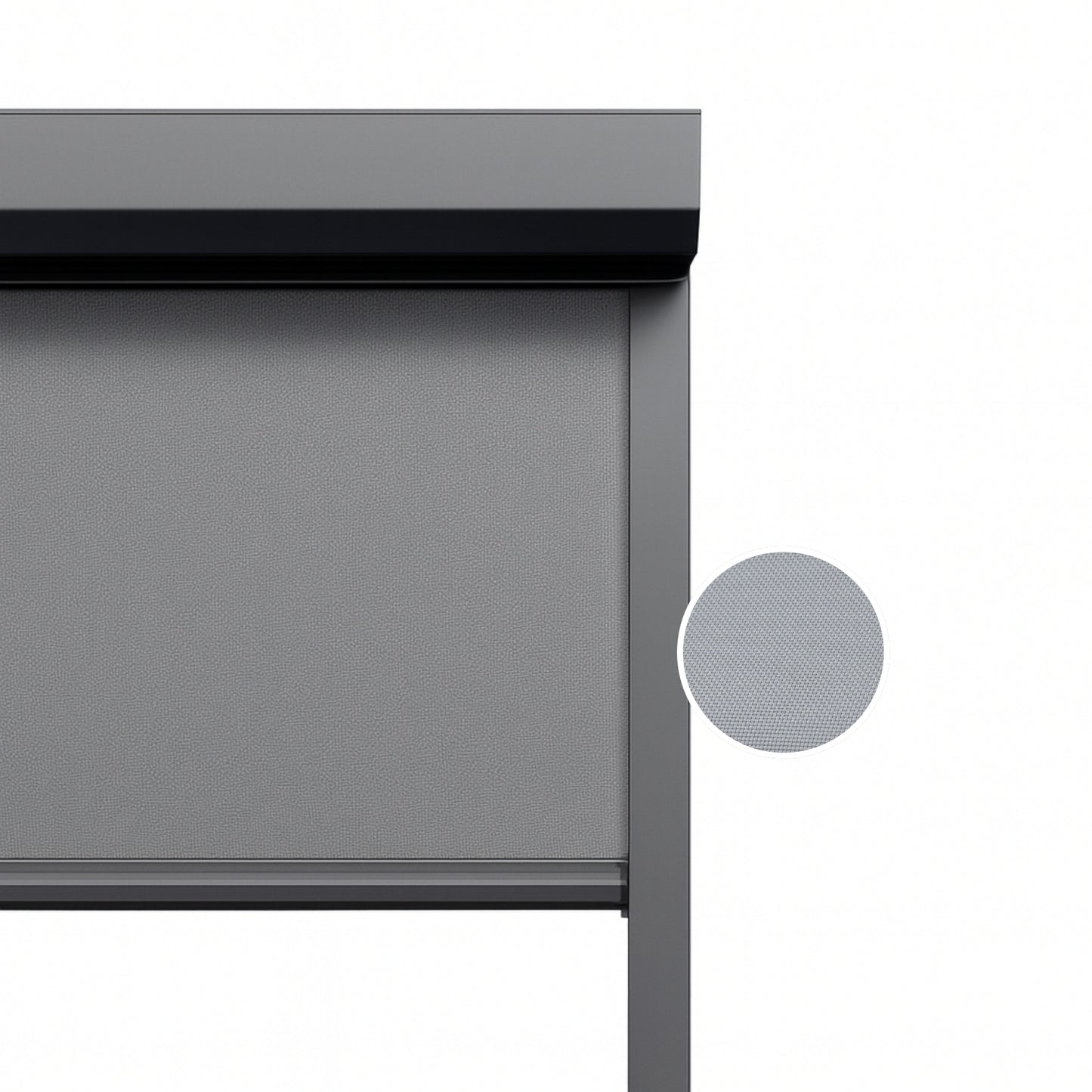 Stone Grey ritsscreen op maat – buitenzonwering – MS11-004