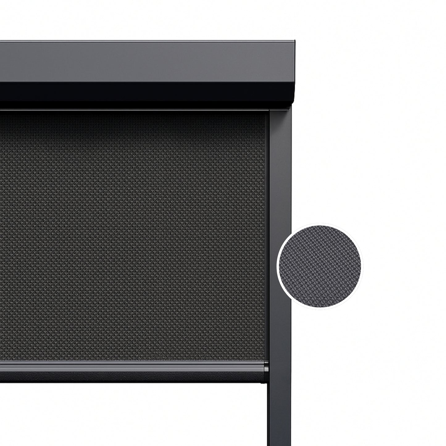 Urban Anthracite ritsscreen op maat – buitenzonwering – MS26-005
