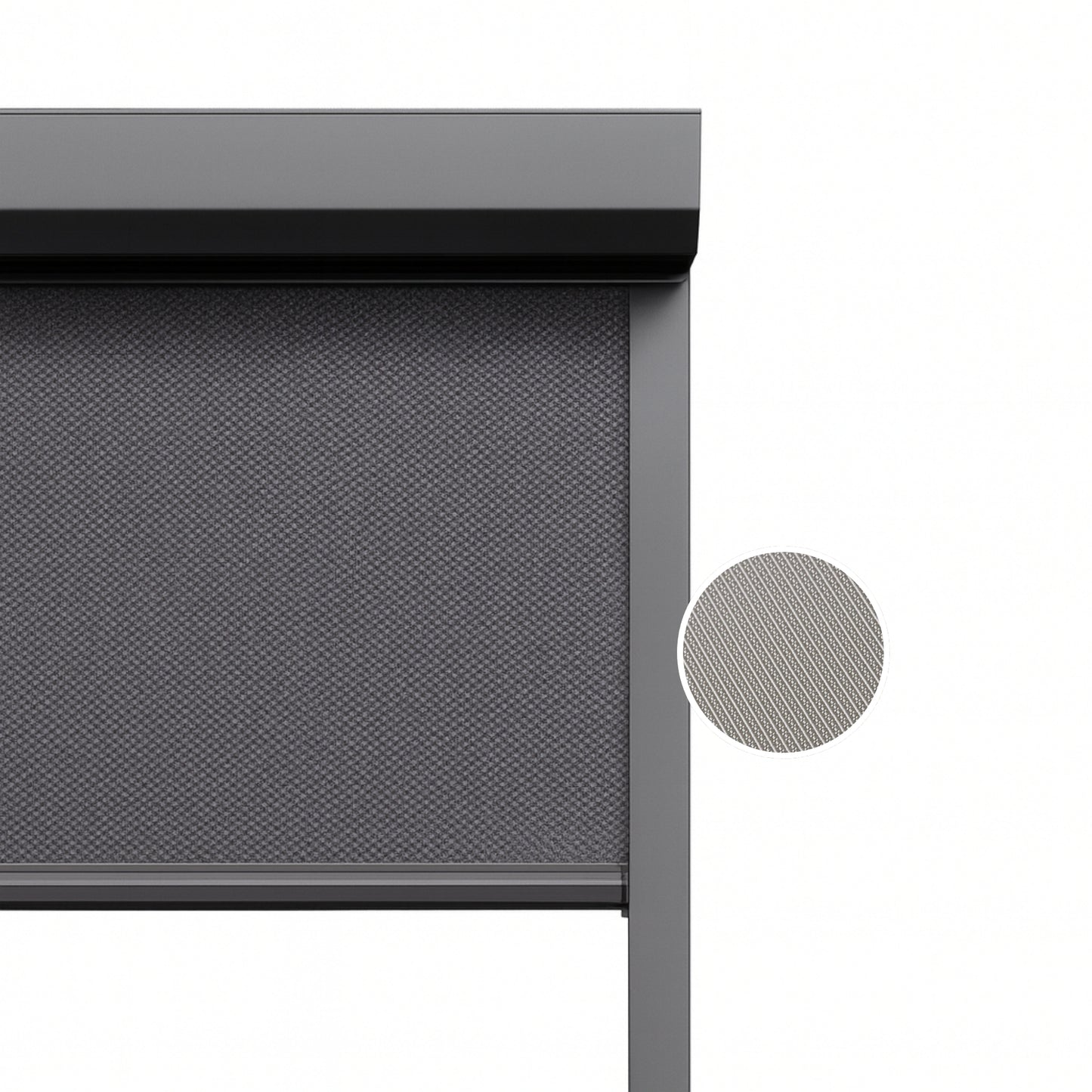 Urban Taupe ritsscreen op maat – buitenzonwering – MS16-006