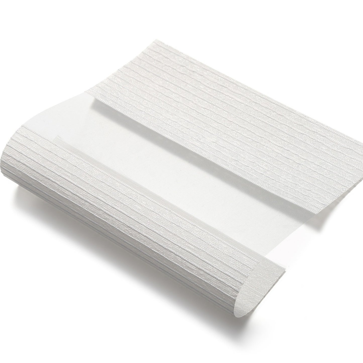 White structured duo rolgordijn - lichtdoorlatend - DE2-001