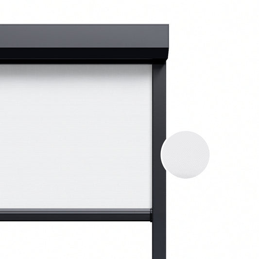 Arctic White ritsscreen op maat – buitenzonwering – MS12-001