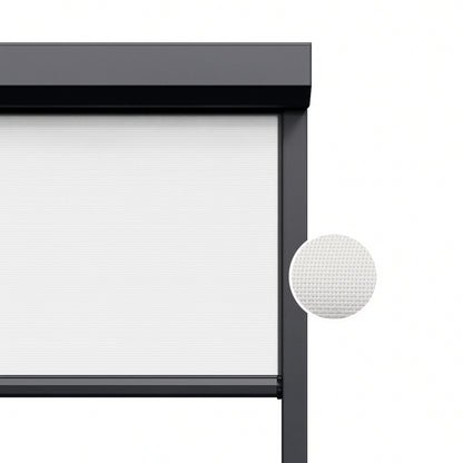 Arctic White ritsscreen op maat - buitenzonwering - MS15-001