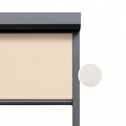 Arctic White ritsscreen op maat – buitenzonwering – MS22-003