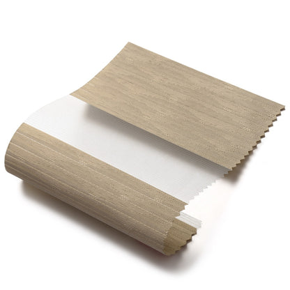Beige natural duo rolgordijn - lichtdoorlatend - DE14-003