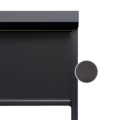 Carbon Black ritsscreen op maat - buitenzonwering - MS10-005
