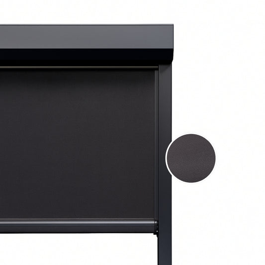 Carbon Black ritsscreen op maat - buitenzonwering - MS10-005