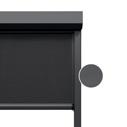 Graphite Black ritsscreen op maat – buitenzonwering – MS15-004