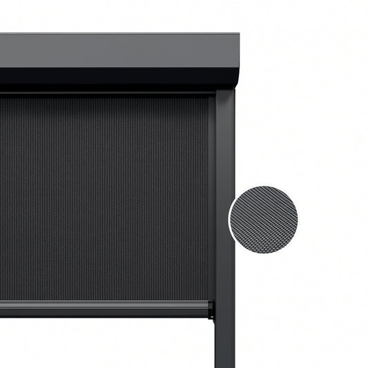 Graphite Black ritsscreen op maat – buitenzonwering – MS15-004