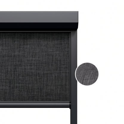 Textured Charcoal ritsscreen op maat - buitenzonwering - MS18-004