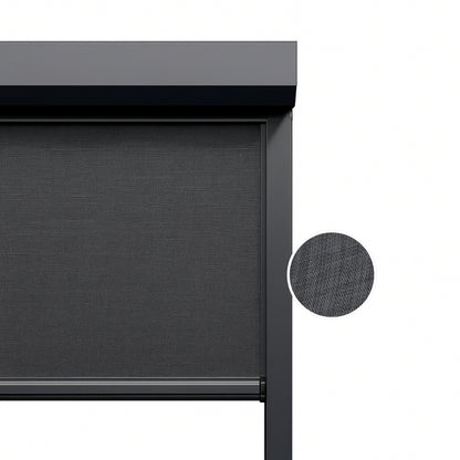 Dark Graphite ritsscreen op maat - buitenzonwering - MS25-004