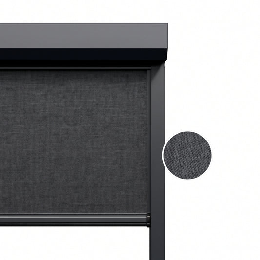 Dark Graphite ritsscreen op maat - buitenzonwering - MS25-004
