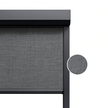 Granite Grey ritsscreen op maat – buitenzonwering – MS25-003