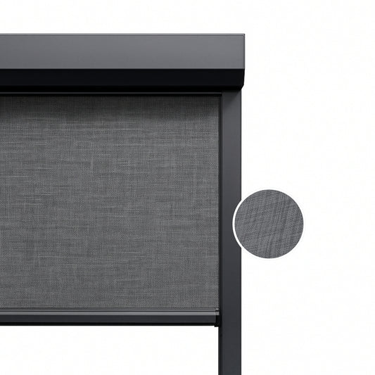 Granite Grey ritsscreen op maat – buitenzonwering – MS25-003