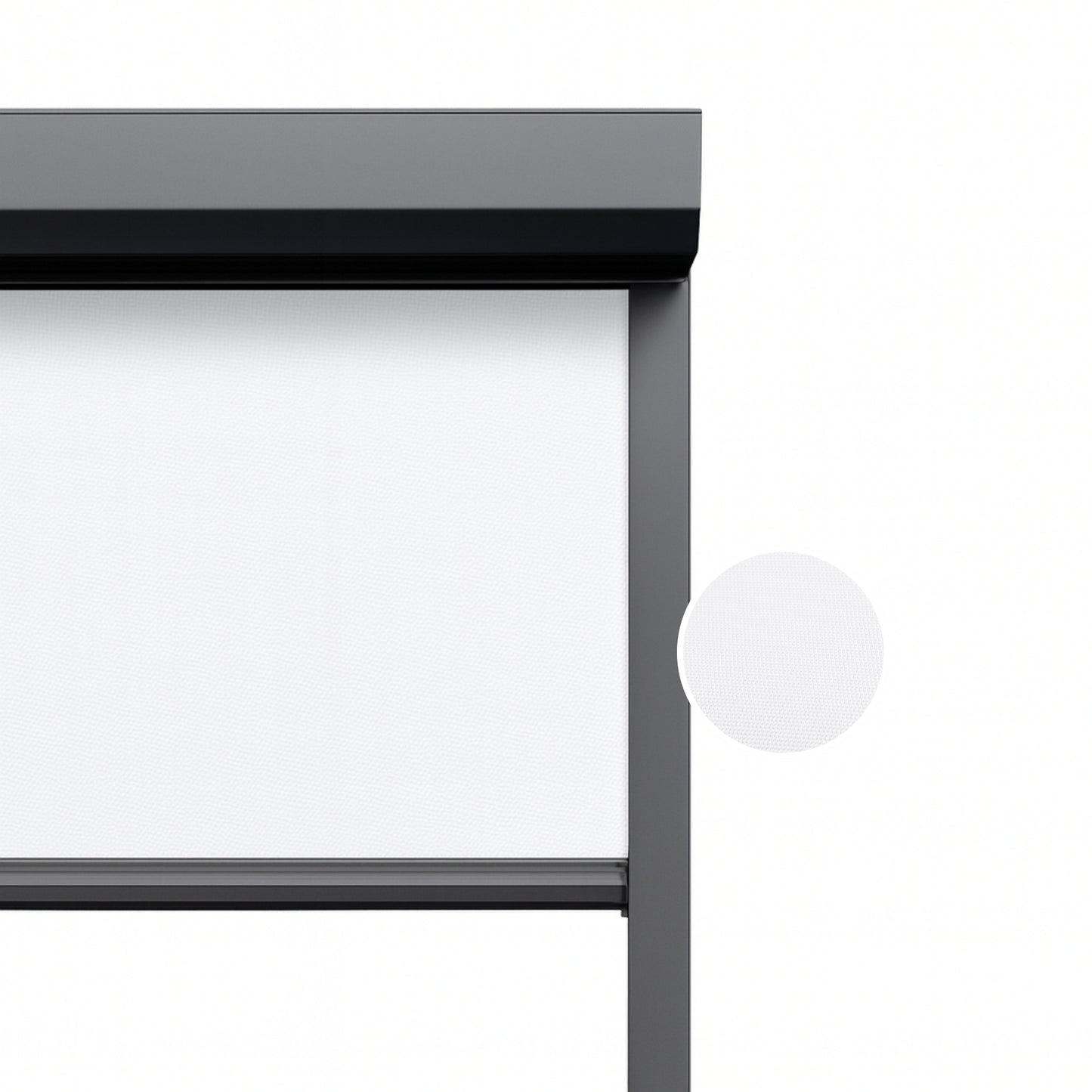 Classic White ritsscreen op maat – buitenzonwering – MS22-001